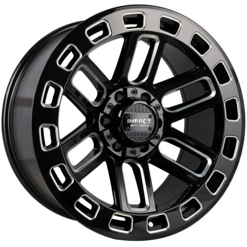 Impact Off-Road 906 Gloss Black Milled - Part Number 906GB-21056-12 Impact Off-Road 906 Gloss Black Milled Photo