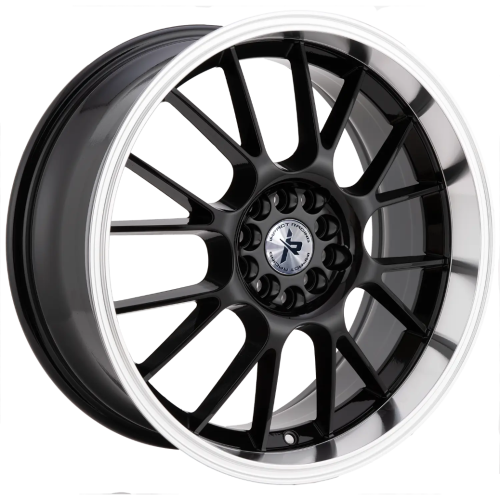 Impact Racing 508 Gloss Black With Machined Lip - Part Number 508GBML-18814+38 Impact Racing 508 Gloss Black With Machined Lip Photo