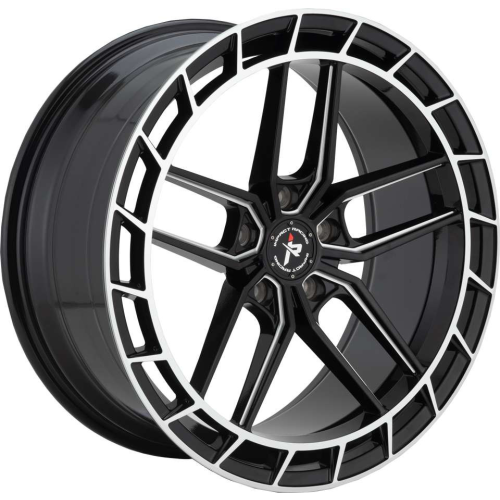 Impact Racing 611 Gloss Black Milled - Part Number 611GBML-209012+35 Impact Racing 611 Gloss Black Milled Photo