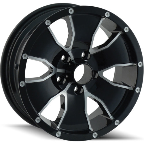 Ion Alloy 14 Black W/ Machined Face - Part Number 14-4665B Ion Alloy 14 Black W/ Machined Face Photo