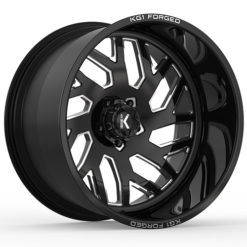 KG1 Forged Yaz KF009 Gloss Black Machined Photo