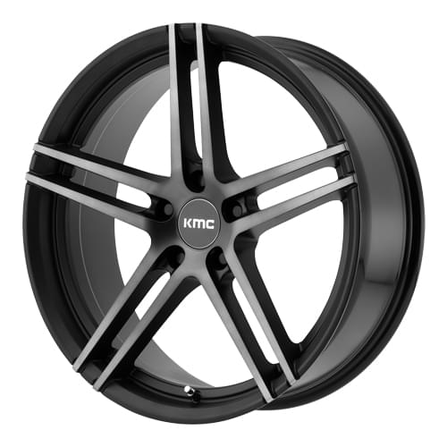 KMC KM703 Monophonic Satin Black Machined Tint - Part Number KM70321012545 KMC KM703 Monophonic Satin Black Machined Tint Photo