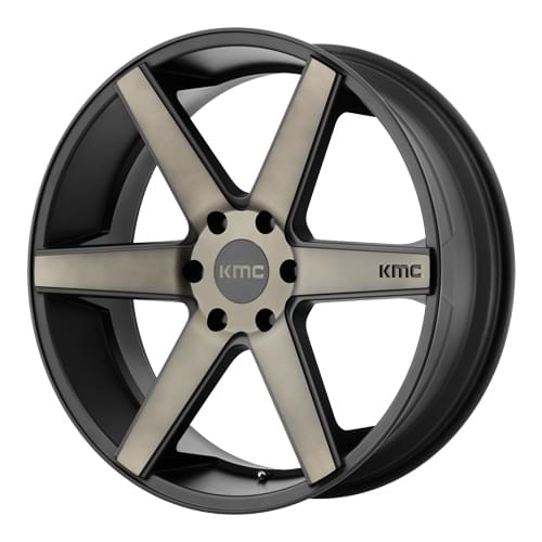 KMC KM704 District Truck Satin Black Machined DDT - Part Number KM70428563938 KMC KM704 District Truck Satin Black Machined DDT Photo