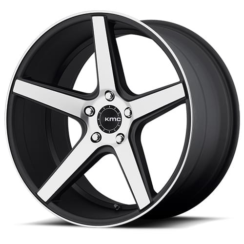 KMC KM685 Satin Black W/ Machined Face - Part Number KM68522512528 KMC KM685 Satin Black W/ Machined Face Photo