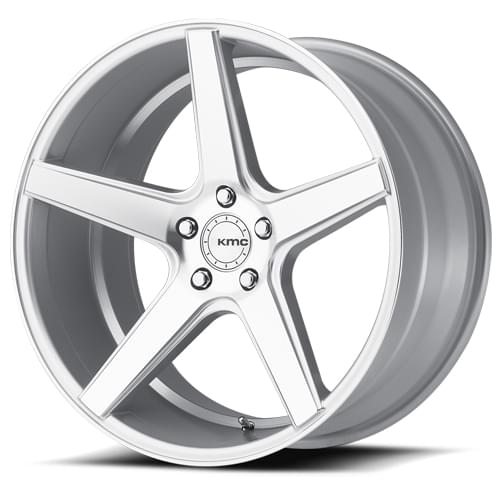 KMC KM685 District Silver Silver W/ Machined Face - Part Number KM68529052425 KMC KM685 District Silver Silver W/ Machined Face Photo