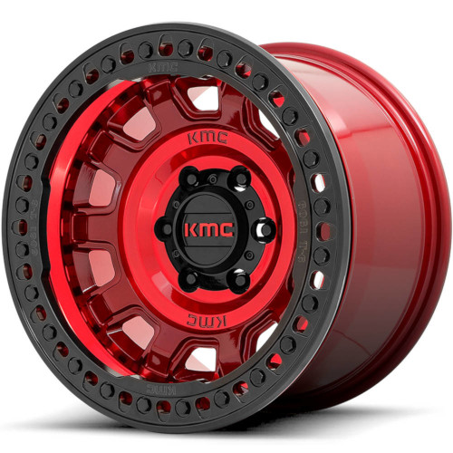 KMC KM236 Tank Beadlock Candy Red Photo