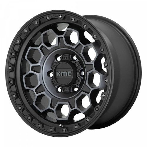 KMC KM545 Trek Satin Black W/ Gray Tint - Part Number KM54579064418 KMC KM545 Trek Satin Black W/ Gray Tint Photo