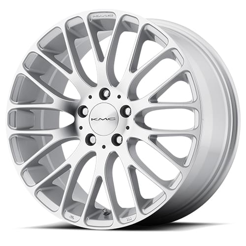 KMC KM693 Maze Silver W/ Machined Face - Part Number KM69377052445 KMC KM693 Maze Silver W/ Machined Face Photo