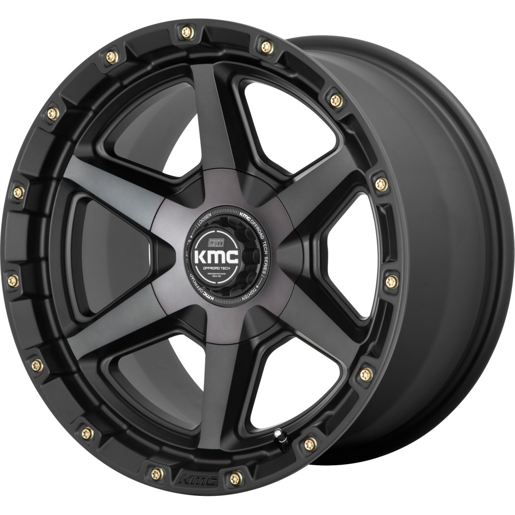 KMC KM101 Tempo Satin Black W/ Gray Tint - Part Number KM10179067418 KMC KM101 Tempo Satin Black W/ Gray Tint Photo