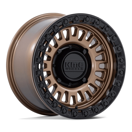 KMC UTV Aztec Beadlock KS242 Matte Bronze With Matte Black Ring Photo