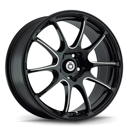 Konig Illusion 24 Gloss Black W/ Machined Spokes - Part Number 24B-IL98510355 Konig Illusion 24 Gloss Black W/ Machined Spokes Photo