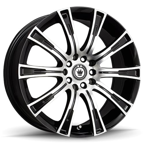 Konig Crown 50 Gloss Black W/ Machined Face - Part Number 50MB-CW67T15405 Konig Crown 50 Gloss Black W/ Machined Face Photo