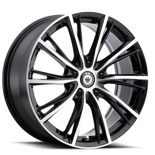 Konig Impression 53 Gloss Black W/ Machined Edge - Part Number 53MB-IP76512455 Konig Impression 53 Gloss Black W/ Machined Edge Photo