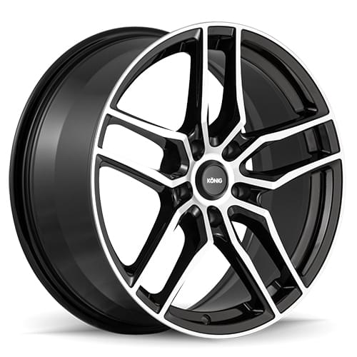 Konig Intention 49 Gloss Black W/ Machined Face - Part Number 49MB-IO88512455 Konig Intention 49 Gloss Black W/ Machined Face Photo