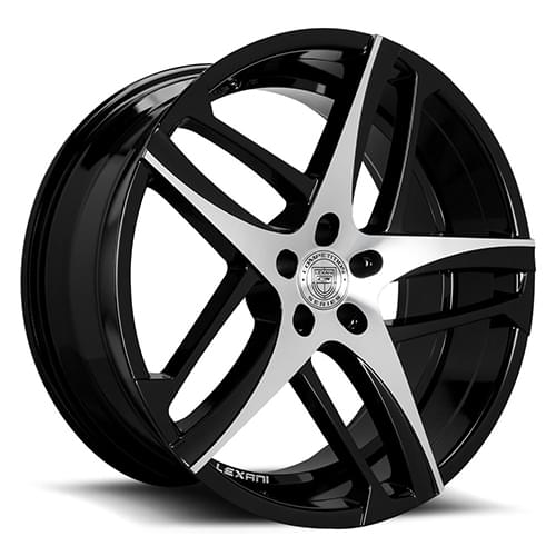 Lexani Bavaria 668 Black W/ Machined Face - Part Number 668-2010-15-20MB Lexani Bavaria 668 Black W/ Machined Face Photo