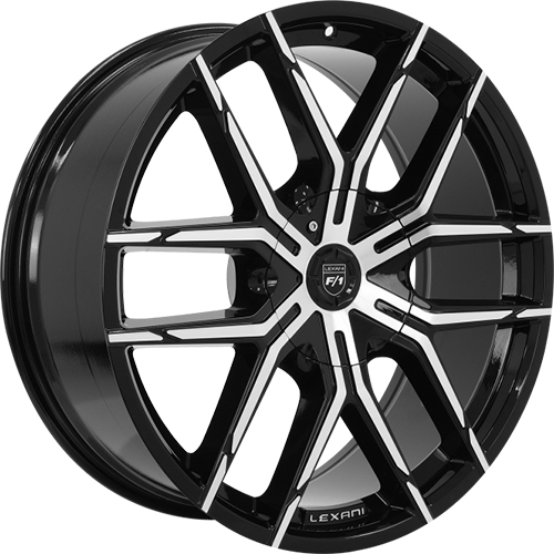 Lexani Vertigo 688 Black Machined - Part Number 688-2290-84-30MB Lexani Vertigo 688 Black Machined Photo