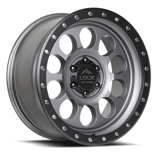 Lock Offroad 50Cal Matte Grey W/ Matte Black Ring