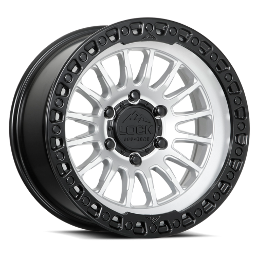 Lock Offroad Grit Matte Silver w/ Matte Black Ring