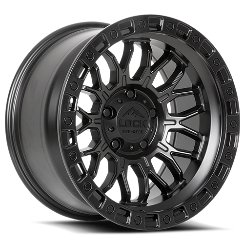 Lock Offroad Combat Matte Black W/ Matte Black Ring - Part Number COMBAT-7969MB Lock Offroad Combat Matte Black W/ Matte Black Ring Photo