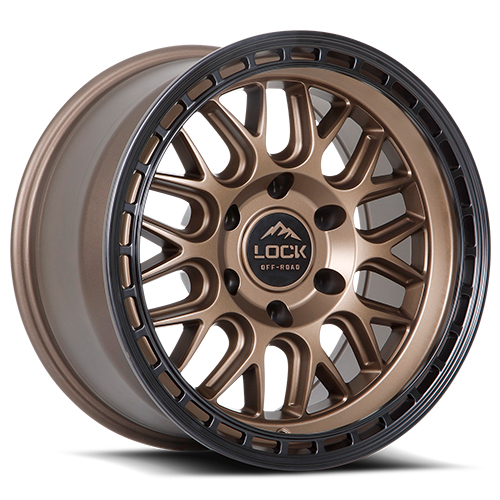 Lock Offroad Onyx Matte Bronze W/ Matte Black Ring - Part Number ONYX-7969MRMBR Lock Offroad Onyx Matte Bronze W/ Matte Black Ring Photo