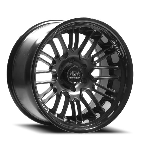 Luxxx Hd Forged Lhd Pro 6 Warhog Matte Black w/ Gloss Black Lip - Part Number LHDPRO620116135-33E-A5 Luxxx Hd Forged Lhd Pro 6 Warhog Matte Black w/ Gloss Black Lip Photo