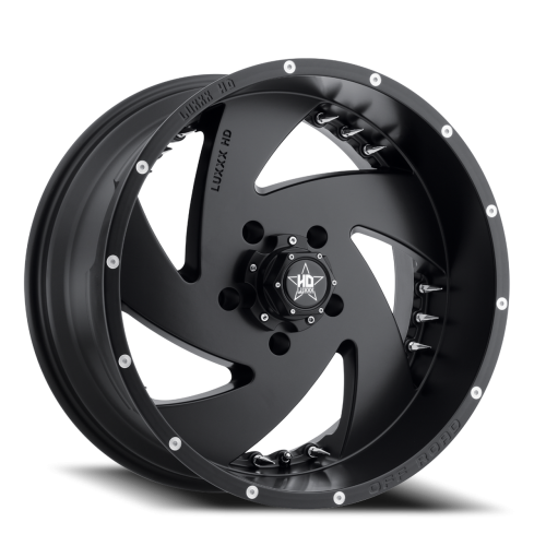 Luxxx Hd Lhd6 Satin Black w/ Chrome Spike Rivets Photo
