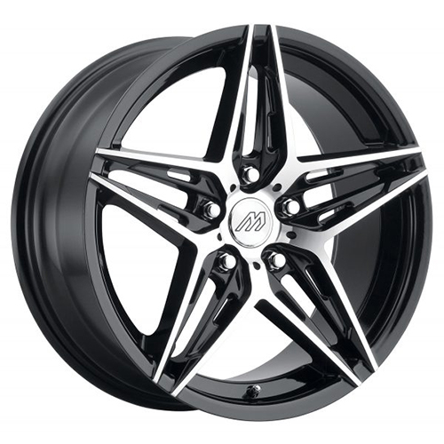 Mach Performance MP-56 Gloss Black W/ Machined Face - Part Number MP56-1880LL42FGBMF Mach Performance MP-56 Gloss Black W/ Machined Face Photo