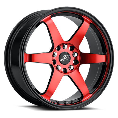 Mach Performance MP.60 Gloss Black With Red Machined Face - Part Number MP60-1880G35FGBRF Mach Performance MP.60 Gloss Black With Red Machined Face Photo