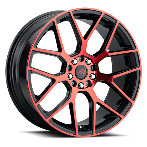 Mach Performance MP.74 Gloss Black With Red Machined Face - Part Number MP74-2085FH35FGBRF Mach Performance MP.74 Gloss Black With Red Machined Face Photo