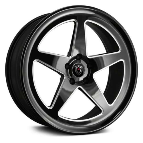 Marquee Wheels M9535 Black Milled - Part Number 953520105512035BMD Marquee Wheels M9535 Black Milled Photo