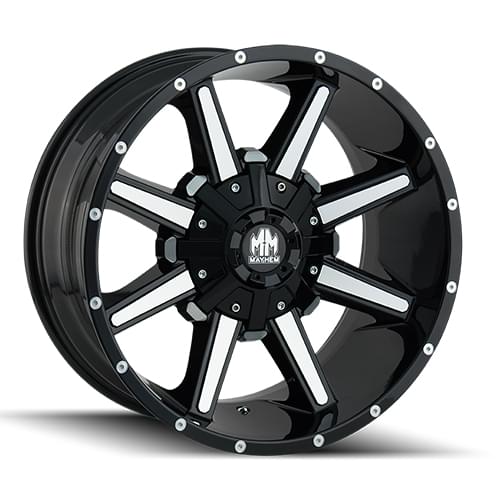 Mayhem Arsenal 8104 Gloss Black W/ Machined Face - Part Number 8104-8997B18 Mayhem Arsenal 8104 Gloss Black W/ Machined Face Photo