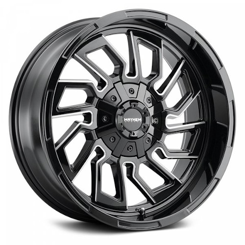 Mayhem Flywheel 8111 Gloss Black W/ Milled Spokes - Part Number 8111-2181BM Mayhem Flywheel 8111 Gloss Black W/ Milled Spokes Photo
