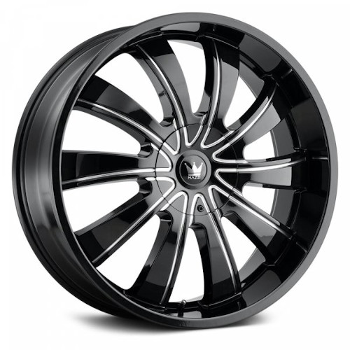 Mazzi Rolla 374 Black W/ Milled Spokes - Part Number 374-22988B Mazzi Rolla 374 Black W/ Milled Spokes Photo