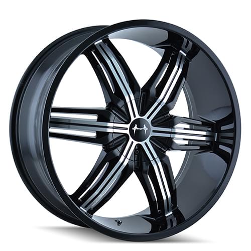 Mazzi Rush 792 Gloss Black W/ Machined Face - Part Number 792-2837B Mazzi Rush 792 Gloss Black W/ Machined Face Photo