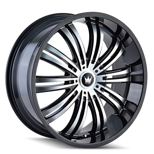 Mazzi Swank 363 Gloss Black W/ Machined Face - Part Number 363-2809B Mazzi Swank 363 Gloss Black W/ Machined Face Photo