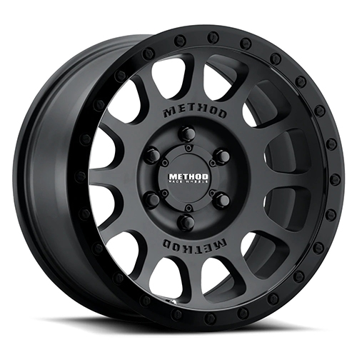 Method Race MR305 NV Matte Black W/ Gloss Black Lip - Part Number MR305785801000 Method Race MR305 NV Matte Black W/ Gloss Black Lip Photo