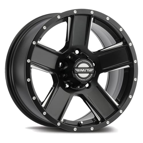 Mickey Thompson Classic SD-5 Satin Black W/ Milled Spokes - Part Number 90000030933 Mickey Thompson Classic SD-5 Satin Black W/ Milled Spokes Photo