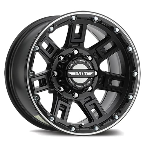 Mickey Thompson Sidebiter Lock Satin Black W/ Machined Accents - Part Number 90000031068 Mickey Thompson Sidebiter Lock Satin Black W/ Machined Accents Photo