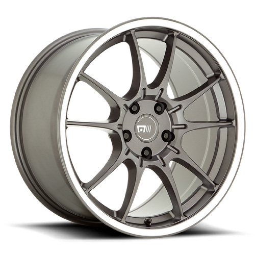 Motegi Racing MR152 SS5 Gunmetal W/ Machined Lip - Part Number MR15298512545 Motegi Racing MR152 SS5 Gunmetal W/ Machined Lip Photo