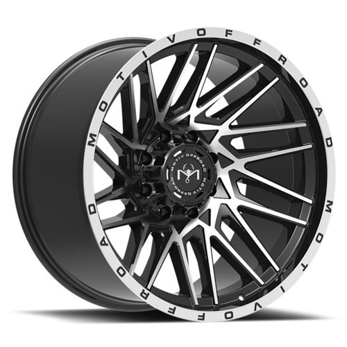 Motiv Offroad Mutant 424 Gloss Black Machined - Part Number 424MB-2100525 Motiv Offroad Mutant 424 Gloss Black Machined Photo