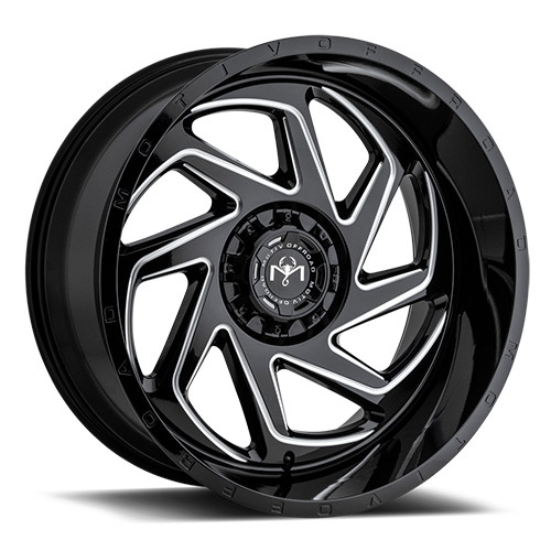 Motiv Offroad Morph 426 Black W/ Milled Spokes - Part Number 426BM-2200519 Motiv Offroad Morph 426 Black W/ Milled Spokes Photo