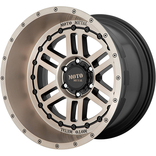 Moto Metal MO800 Deep Six Satin Black Machined Bronze - Part Number MO80021088618N Moto Metal MO800 Deep Six Satin Black Machined Bronze Photo