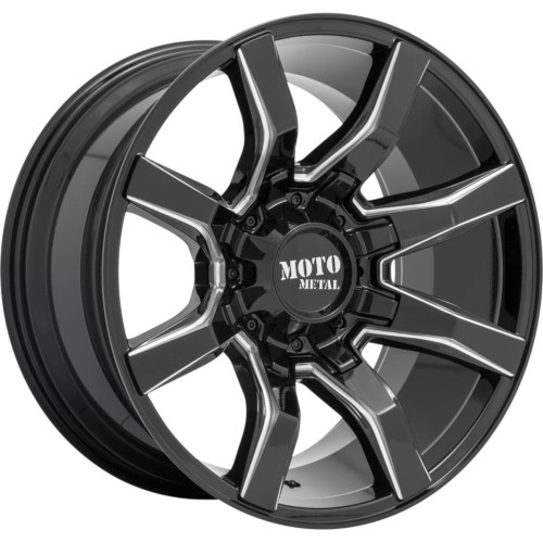 Moto Metal MO804 Spider Gloss Black Milled - Part Number MO80422235944N Moto Metal MO804 Spider Gloss Black Milled Photo