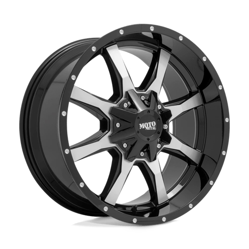 Moto Metal MO970 Gloss Black W/ Machined Face - Part Number MO97029067345 Moto Metal MO970 Gloss Black W/ Machined Face Photo