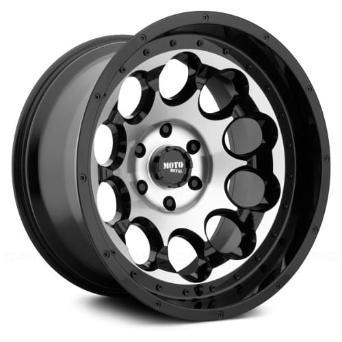 Moto Metal MO990 Rotary Gloss Black W/ Machined Face Photo