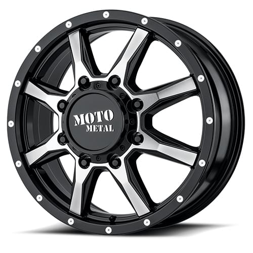 Moto Metal MO995 Gloss Black W/ Machined Face Front - Part Number MO995208893127 Moto Metal MO995 Gloss Black W/ Machined Face Front Photo