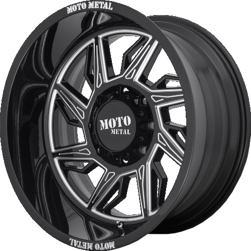 Moto Metal MO997 Hurricane Gloss Black Milled Left - Part Number MO99722268344NL Moto Metal MO997 Hurricane Gloss Black Milled Left Photo
