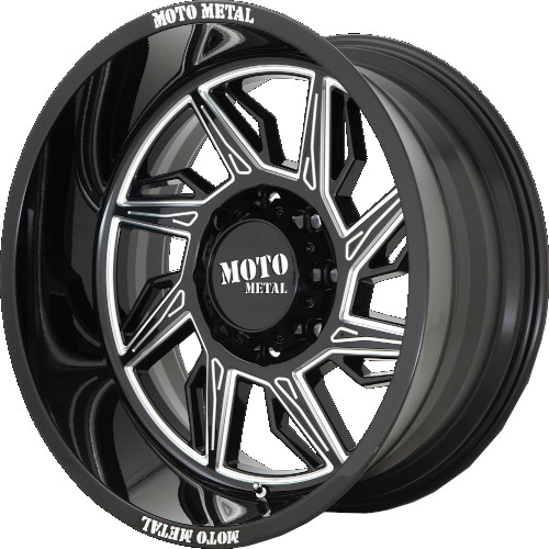 Moto Metal MO997 Hurricane Gloss Black Milled Right - Part Number MO99722268344NR Moto Metal MO997 Hurricane Gloss Black Milled Right Photo