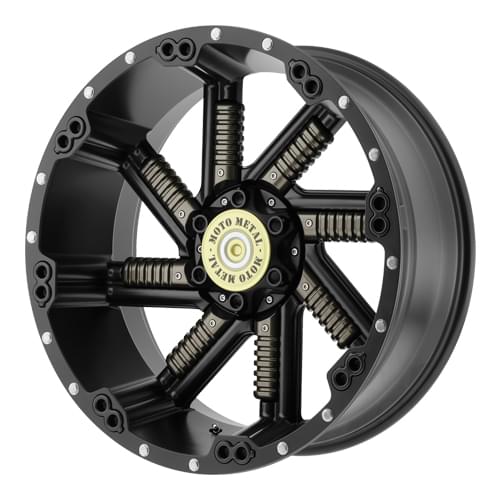 Moto Metal MO979 Satin Black W/ Gunmetal Inserts - Part Number MO97921080724N Moto Metal MO979 Satin Black W/ Gunmetal Inserts Photo