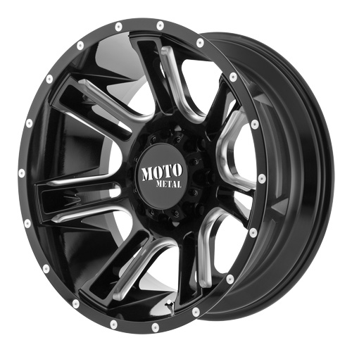Moto Metal MO982 Gloss Black W/ Milled Spokes - Part Number MO98281087324N Moto Metal MO982 Gloss Black W/ Milled Spokes Photo